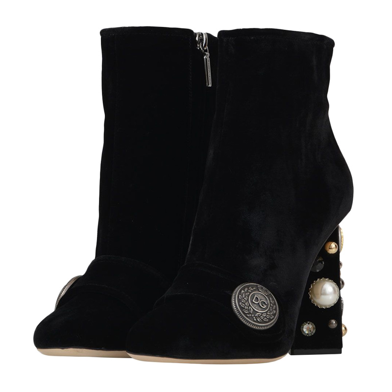 Dolce&Gabbana 杜嘉班纳 女士黑色高跟鞋 CT0322-AM408-80999商品第4张图片规格展示