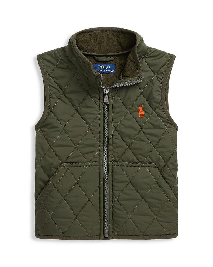 商品Ralph Lauren|Boys' Quilted Water Repellent Vest - Little Kid, Big Kid,价格¥561,第1张图片