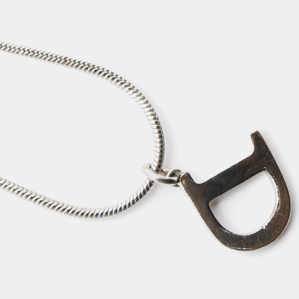 商品[二手商品] Dior|Dior CD Silver Tone Metal Pendant Necklace,价格¥1014,第4张图片详细描述