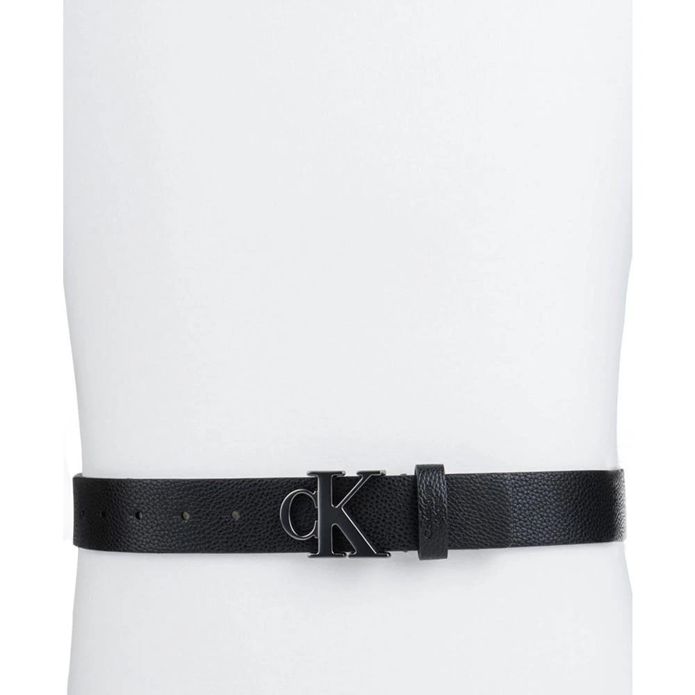 商品Calvin Klein|Men's Logo Plaque Buckle Fashion Jean Belt,价格¥271-¥387,第5张图片详细描述