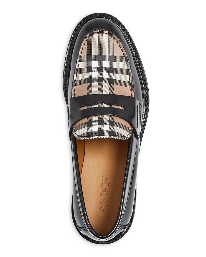 商品Burberry|Men's Shane Check Penny Loafers ,价格¥5979,第2张图片详细描述