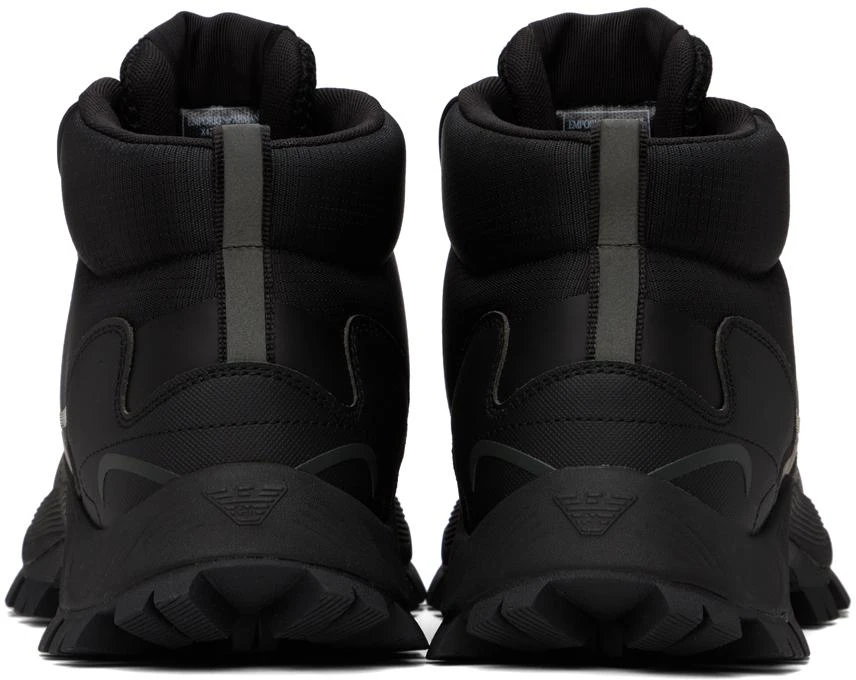 商品Emporio Armani|Black Lugged Boots,价格¥2375,第2张图片详细描述