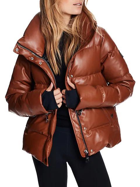 商品SAM.|Isabel Vegan Leather Down Puffer Jacket,价格¥4280,第5张图片详细描述