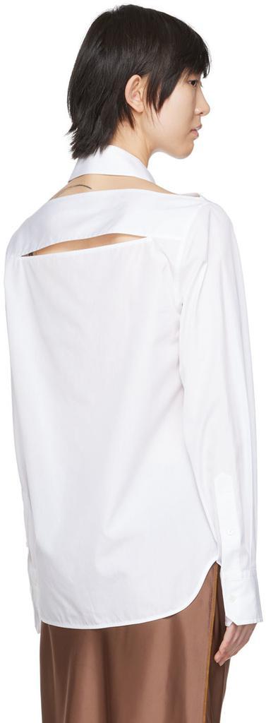 商品Helmut Lang|White Cut-Out Shirt,价格¥2595,第5张图片详细描述
