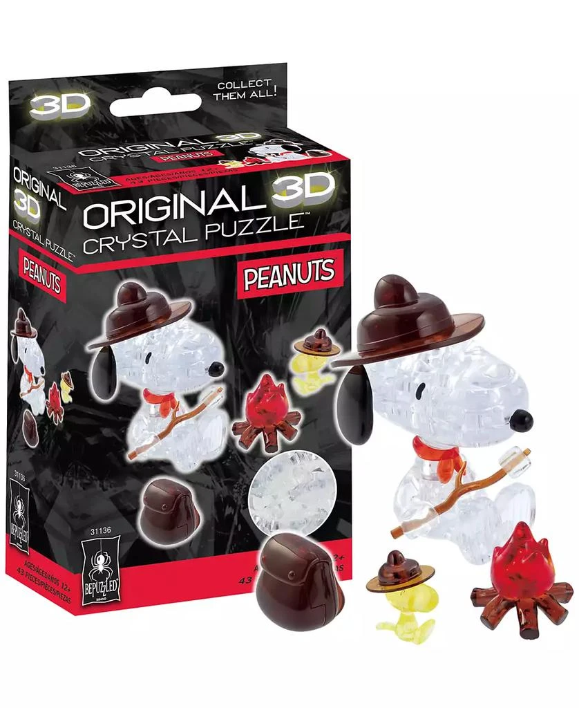 商品University Games|Bepuzzled 3D Crystal Puzzle Peanuts Snoopy Campfire, 43 Pieces,价格¥127,第3张图片详细描述