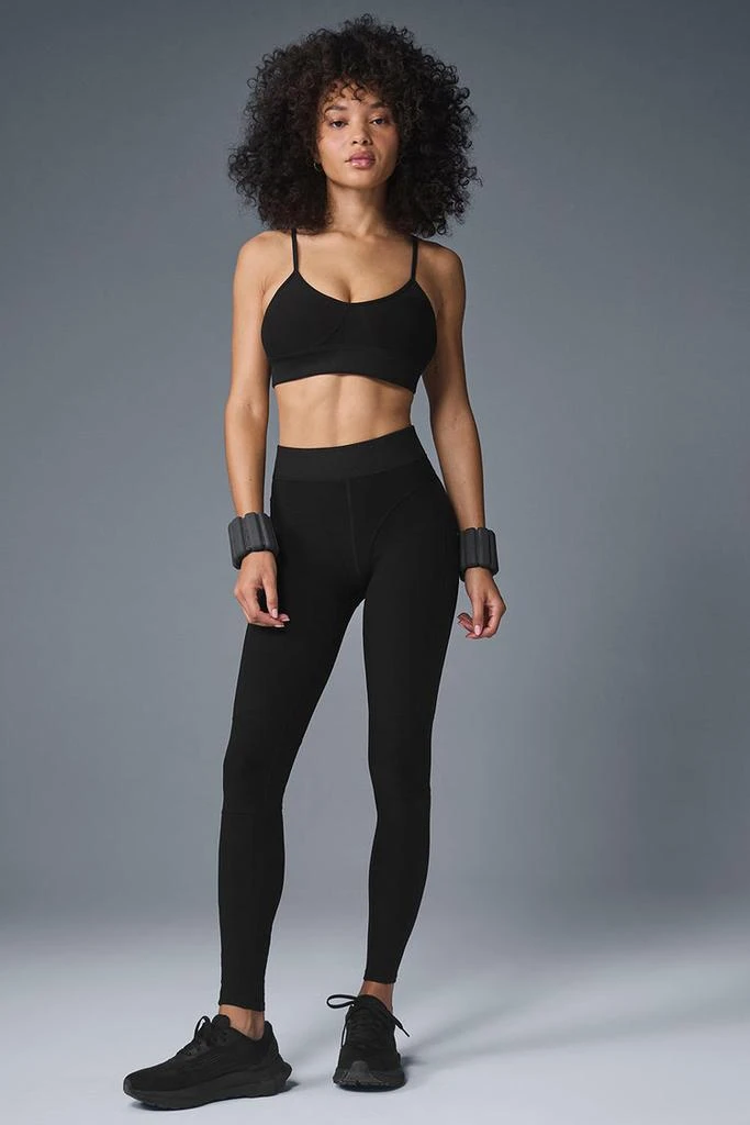 商品Alo|Alosoft High-Waist Head Start Legging - Black,价格¥631,第4张图片详细描述