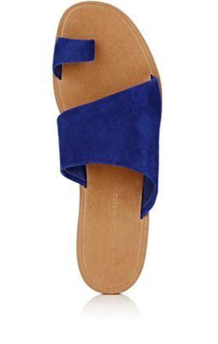 商品Diane von Furstenberg|Ello Suede Slide Sandals,价格¥663,第4张图片详细描述