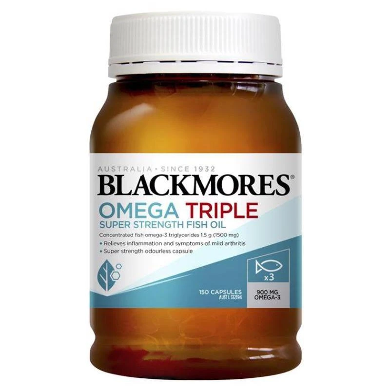 商品Blackmores|澳大利亚直邮blackmores澳佳宝无腥味浓缩鱼油呵护心脑眼 150粒,价格¥380,第1张图片