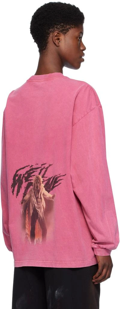 商品We11done|Pink Vintage Horror Long Sleeve T-Shirt,价格¥3683,第3张图片详细描述