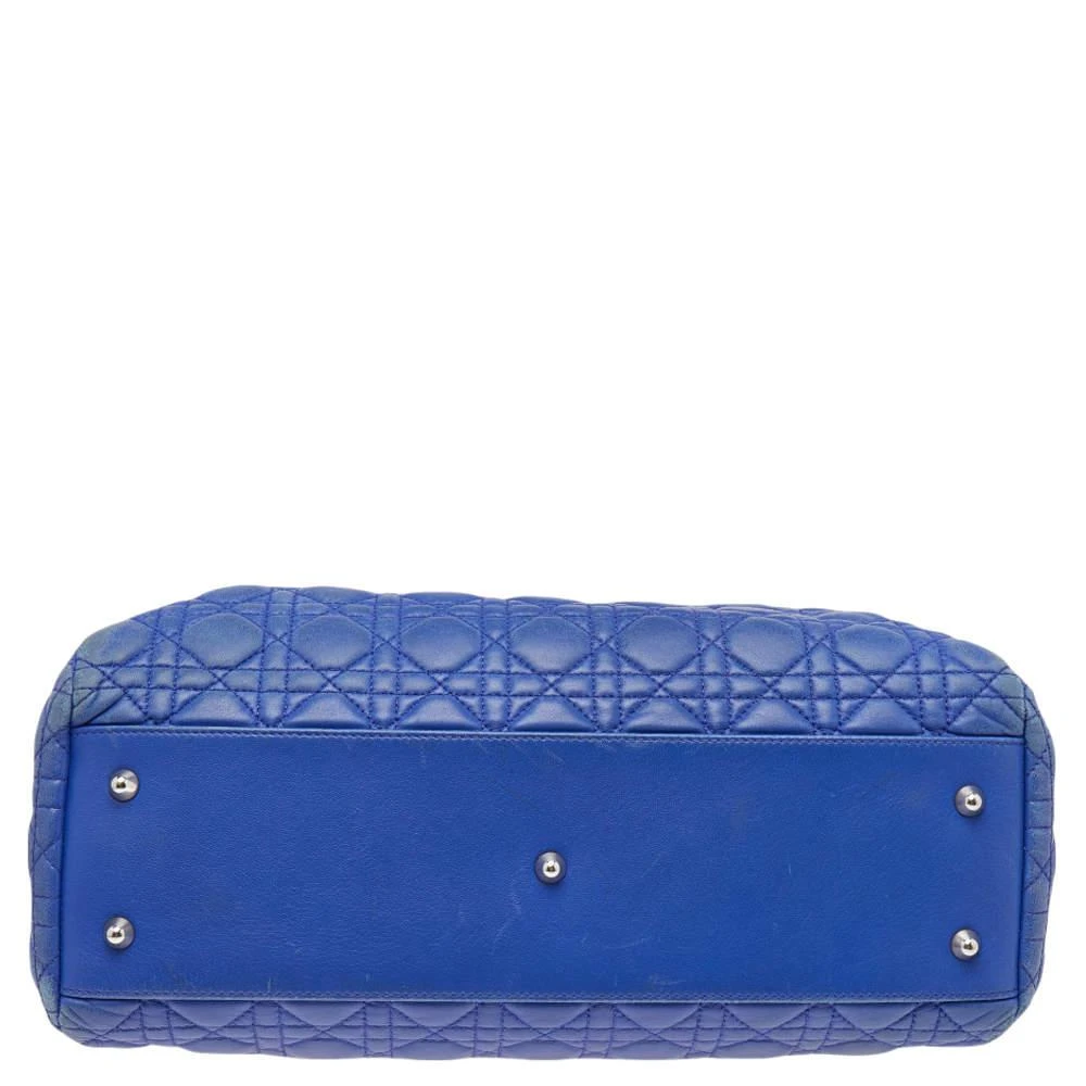 Dior Blue Cannage Leather Large Soft Lady Dior Shopping Tote 商品