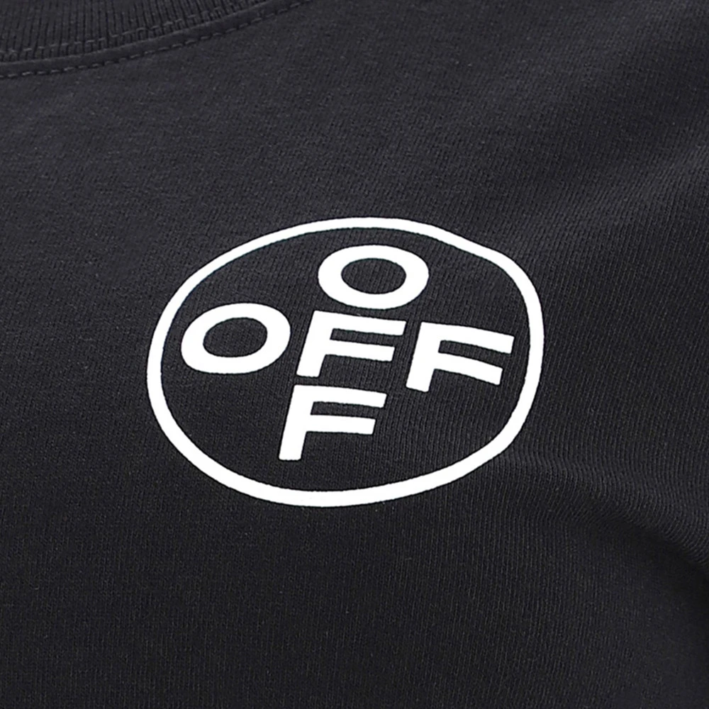 OFF WHITE 黑色女士T恤 OWAA049R21JER008-1001 商品