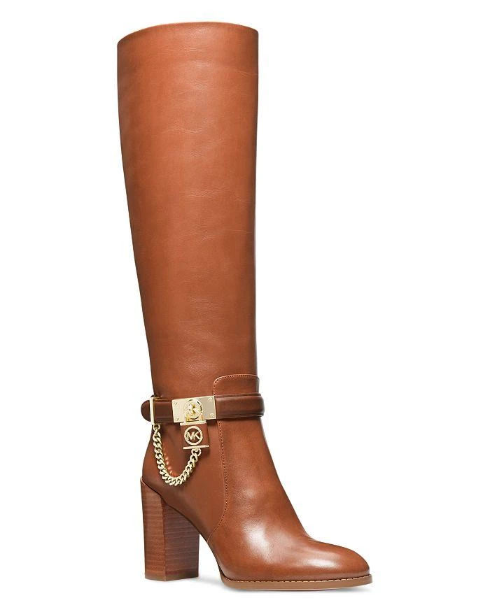 商品Michael Kors|Women's Hamilton Block Heel To the Knee Boots,价格¥1434,第1张图片