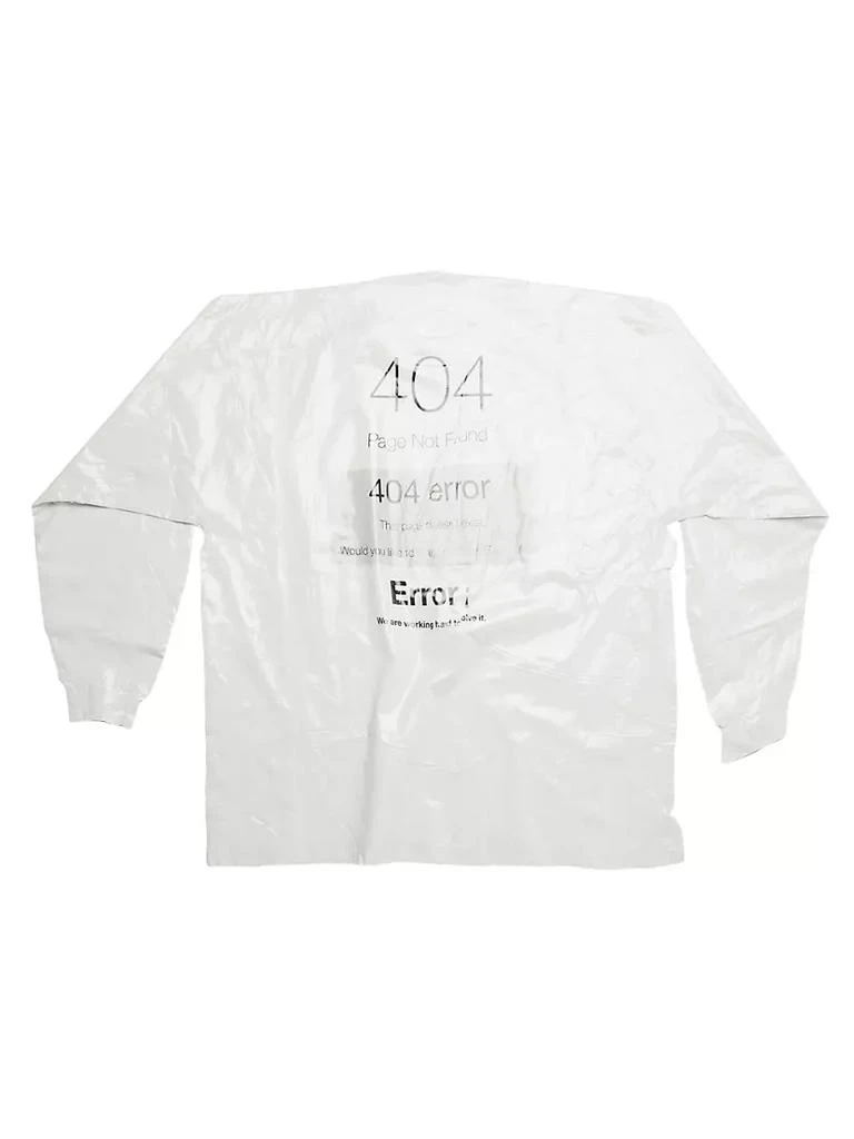 商品Balenciaga|Loading Error Misplaced Neckline Long Sleeve T-Shirt Oversized,价格¥10045,第2张图片详细描述