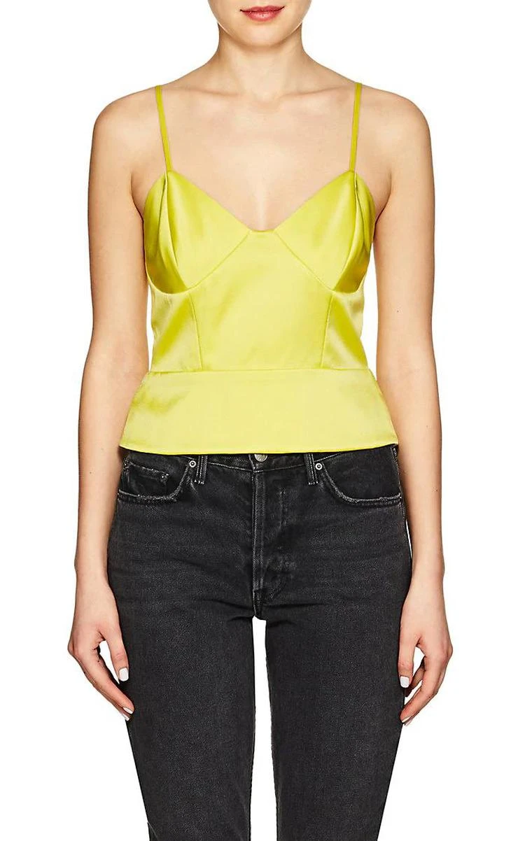 商品Mason by Michelle Mason|Silk Charmeuse Crop Cami,价格¥1413,第1张图片