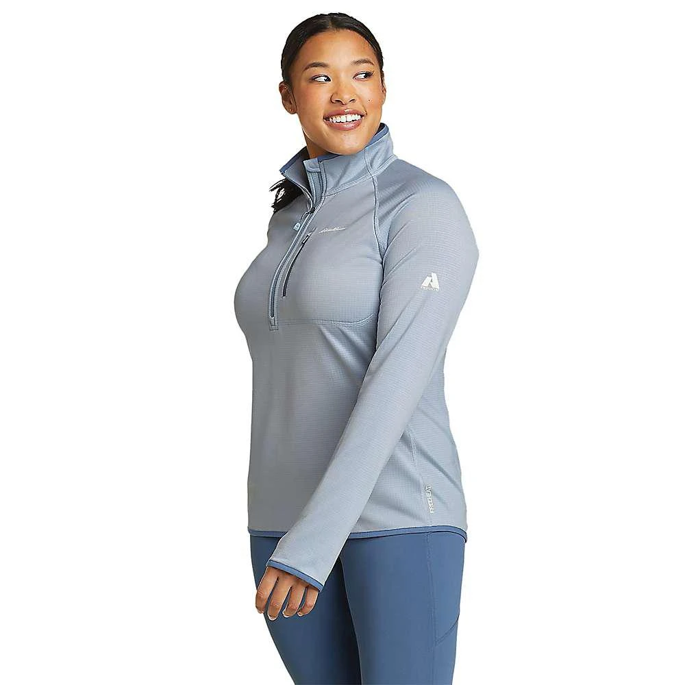 商品Eddie Bauer|Women's High Route Grid Fleece 1/4 Zip Pullover,价格¥370,第4张图片详细描述