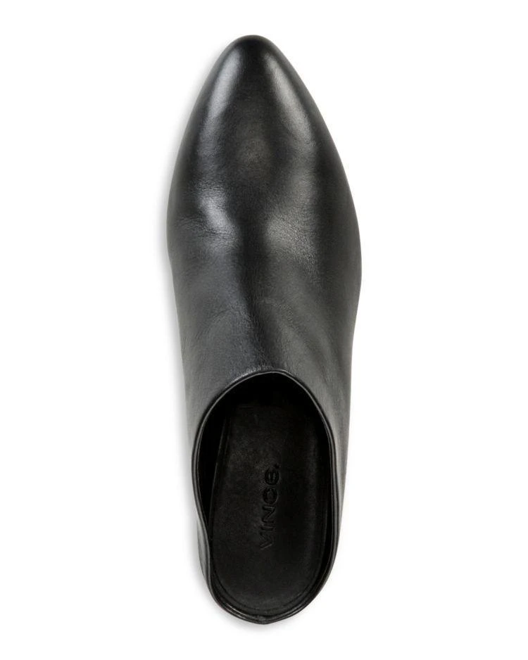 商品Vince|Women's Vigo Leather Pointed Toe Mules,价格¥1458,第3张图片详细描述