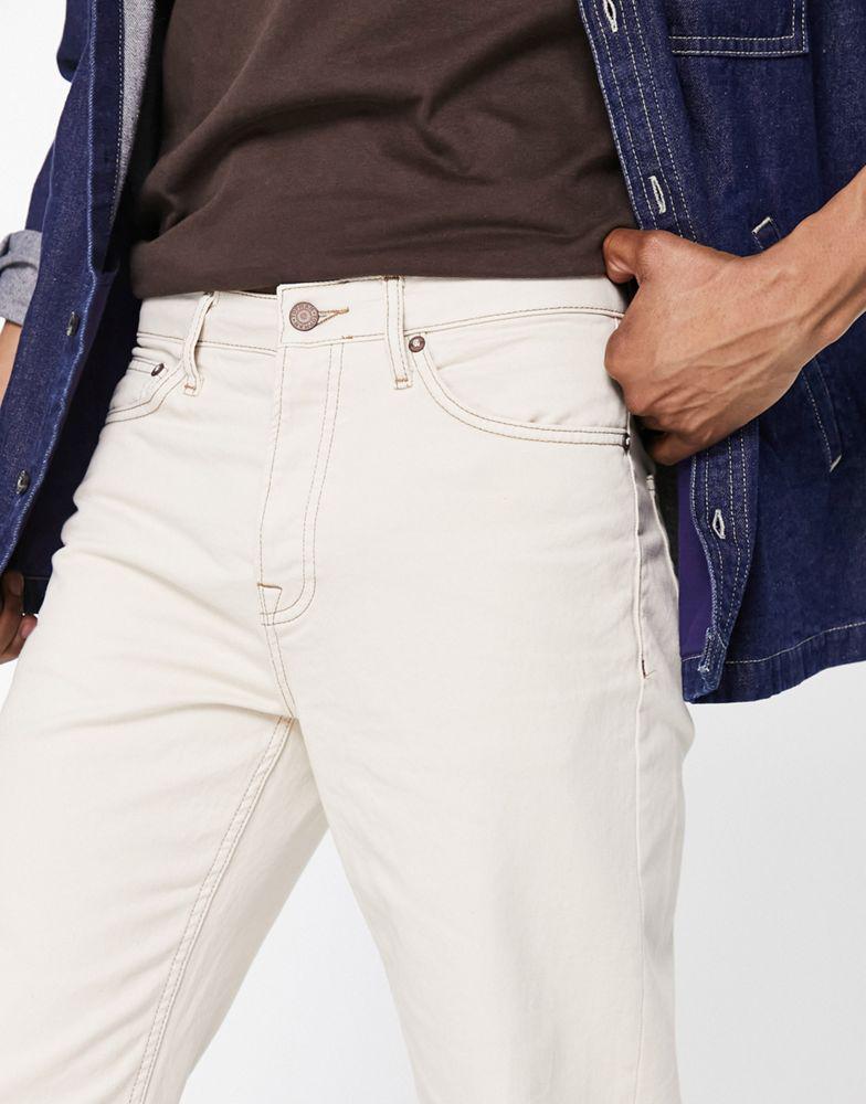 商品Topman|Topman relaxed jeans in stone,价格¥185,第5张图片详细描述