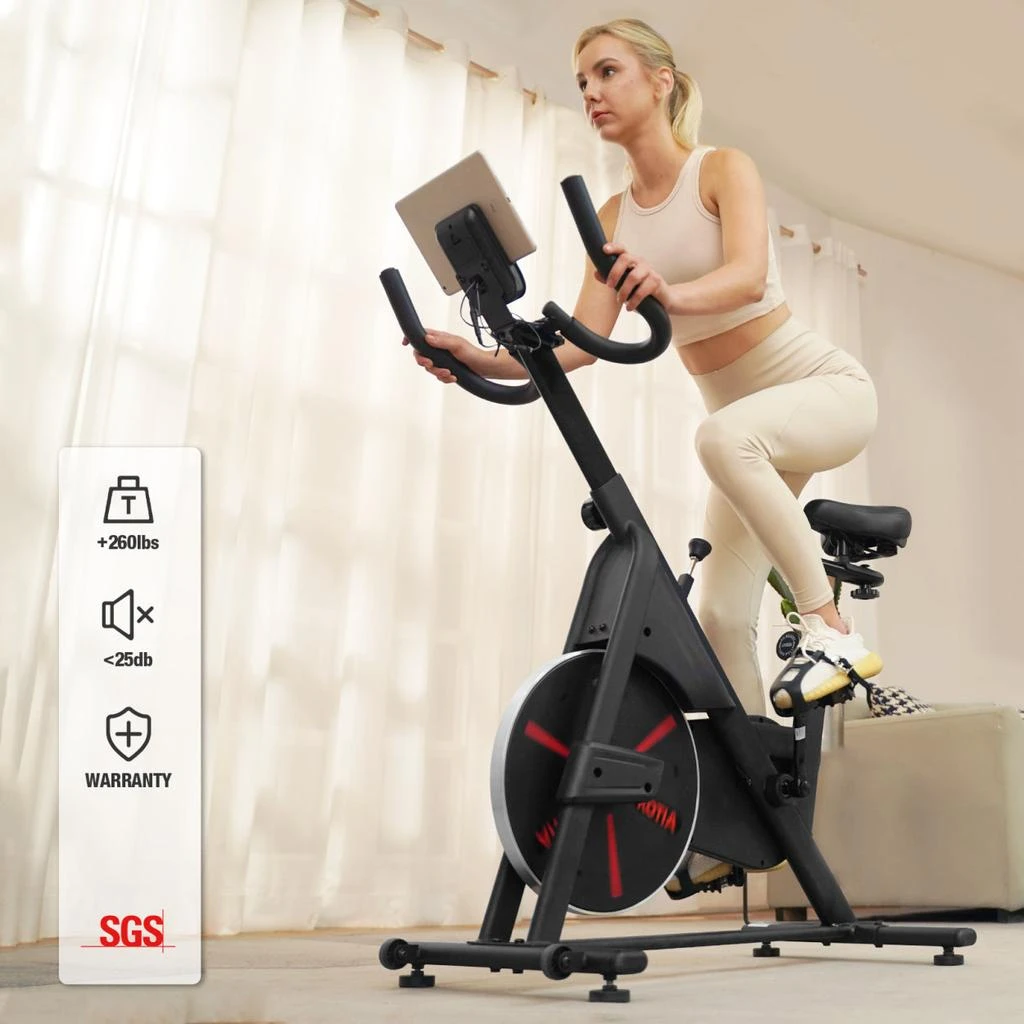 商品Simplie Fun|Stationary Bike 4D Adjustment Seat Spin Exercise Bikes,价格¥2275,第2张图片详细描述