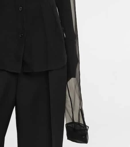 商品The Row|Alastor真丝欧根纱女式上衣,价格¥5468,第5张图片详细描述