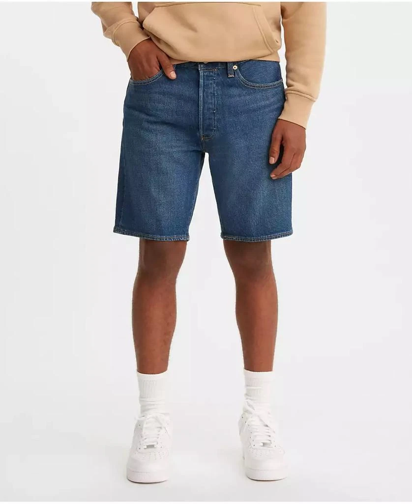 商品Levi's|Men's 501 Original Hemmed Stretch 9" Jean Shorts,价格¥264,第1张图片