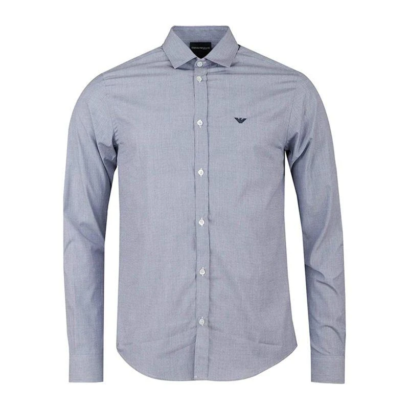 商品Armani|EMPORIO ARMANI 男士衬衫海军蓝色 8N1C75-1V04Z-0932,价格¥1882,第1张图片