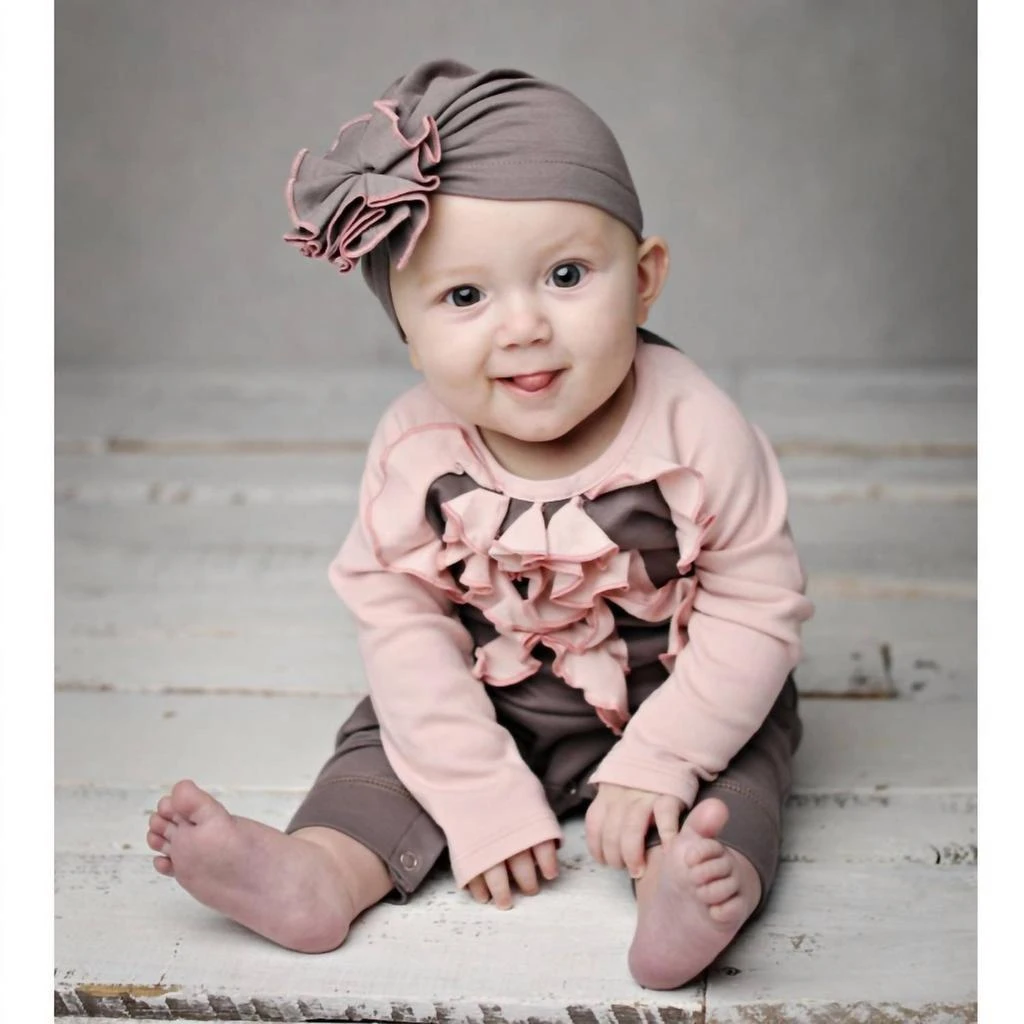 商品Lemon Loves Layette|Lemon Loves Layette - Newborns And Baby Girls Coco Sassy Romper,价格¥465,第1张图片
