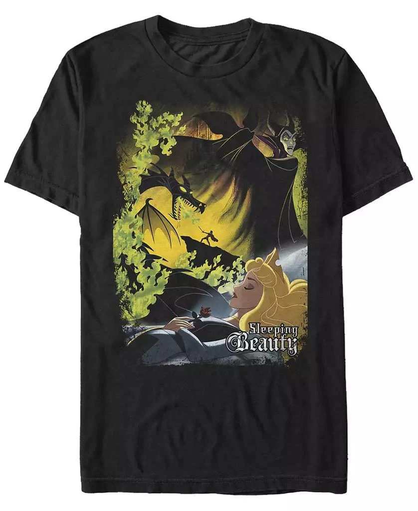商品Disney|Disney Men's Sleepy Beauty Poster, Short Sleeve T-Shirt,价格¥129,第1张图片