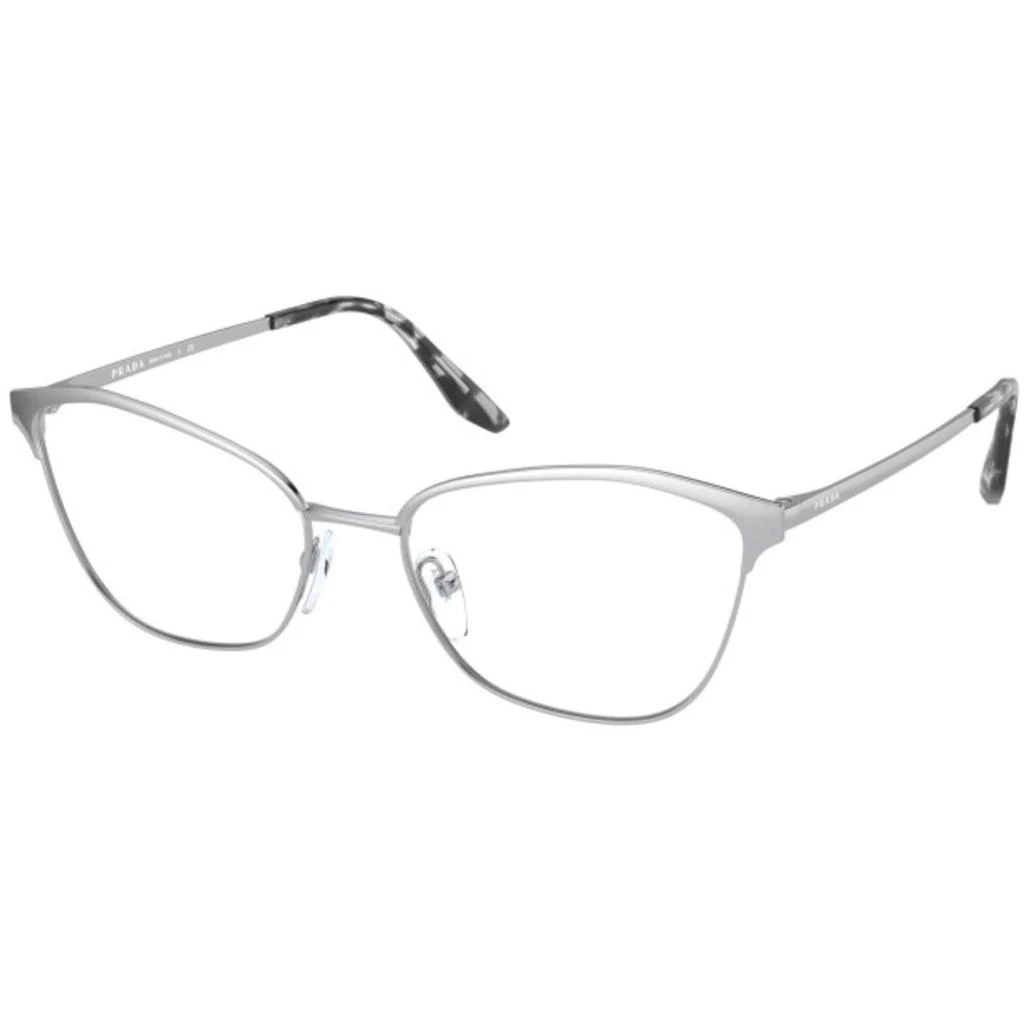 商品Prada|Prada Women's Eyeglasses - Silver Cat Eye Full-Rim Frame | PRADA 0PR 62XV 1BC1O152,价格¥737,第1张图片