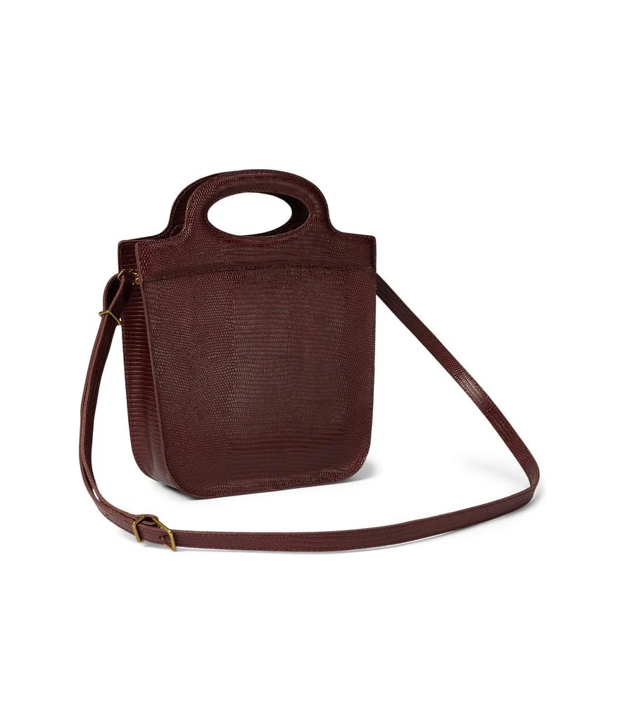 商品Madewell|The Toggle Crossbody Bag in Lizard-Stamped Leather,价格¥650,第2张图片详细描述