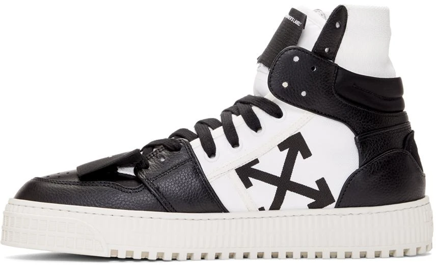 商品Off-White|Black & White Off-Court High-Top Sneakers,价格¥5022,第3张图片详细描述