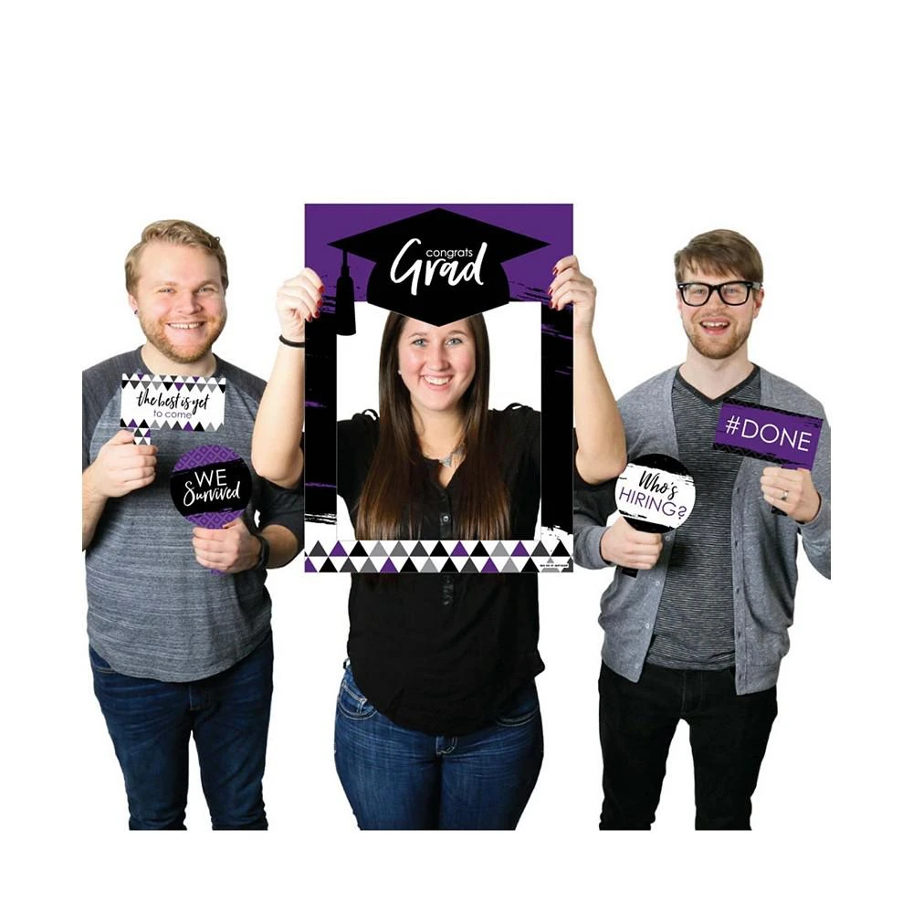 商品Big Dot of Happiness|Purple Grad - Best is Yet to Come - Selfie Photo Booth Picture Frame & Props,价格¥224,第1张图片