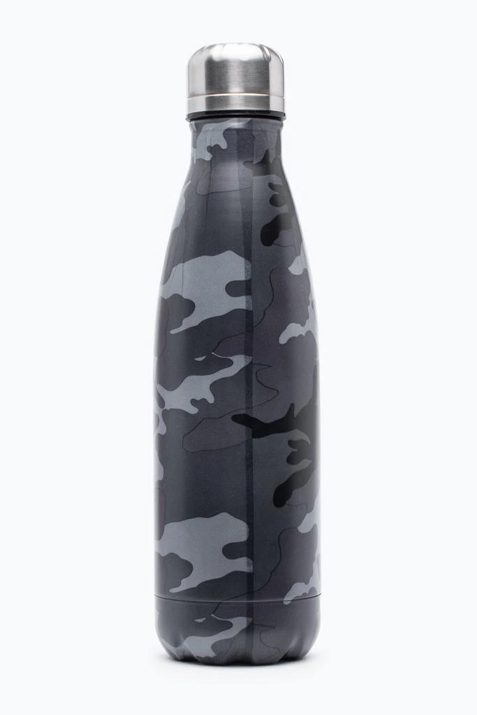 商品HYPE ACCESSORIES|HYPE BLACK & GREY MONO CAMO METAL WATER BOTTLE,价格¥171,第2张图片详细描述
