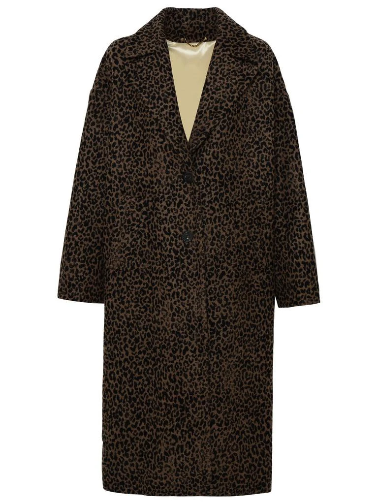 商品Golden Goose|Golden Goose Deluxe Brand Leopard Jacquard Coat,价格¥4760,第1张图片