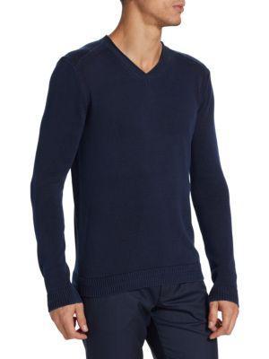 商品Saks Fifth Avenue|Textured Rib V Neck Sweater,价格¥480,第3张图片详细描述