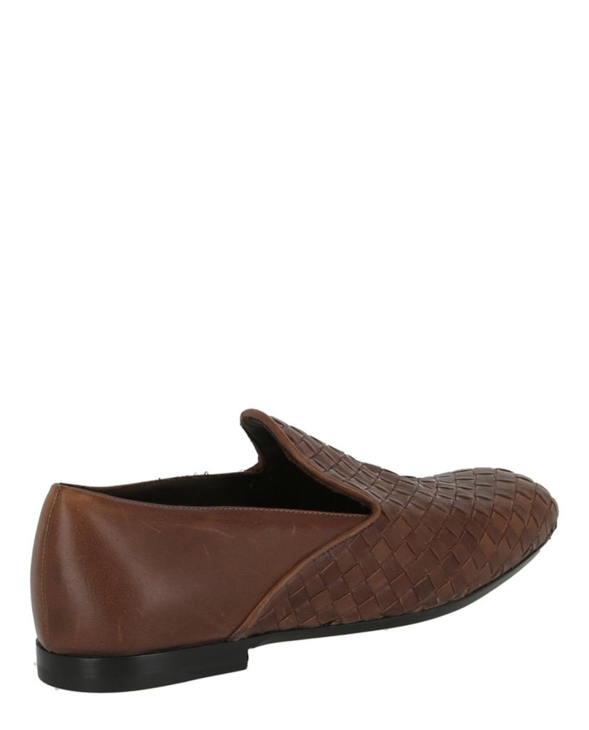 Intrecciato Leather Slip-On Loafers商品第3张图片规格展示