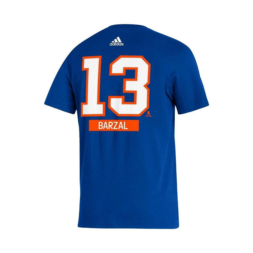 商品Adidas|Men's Mathew Barzal Royal New York Islanders Player Name and Number T-shirt,价格¥188,第3张图片详细描述