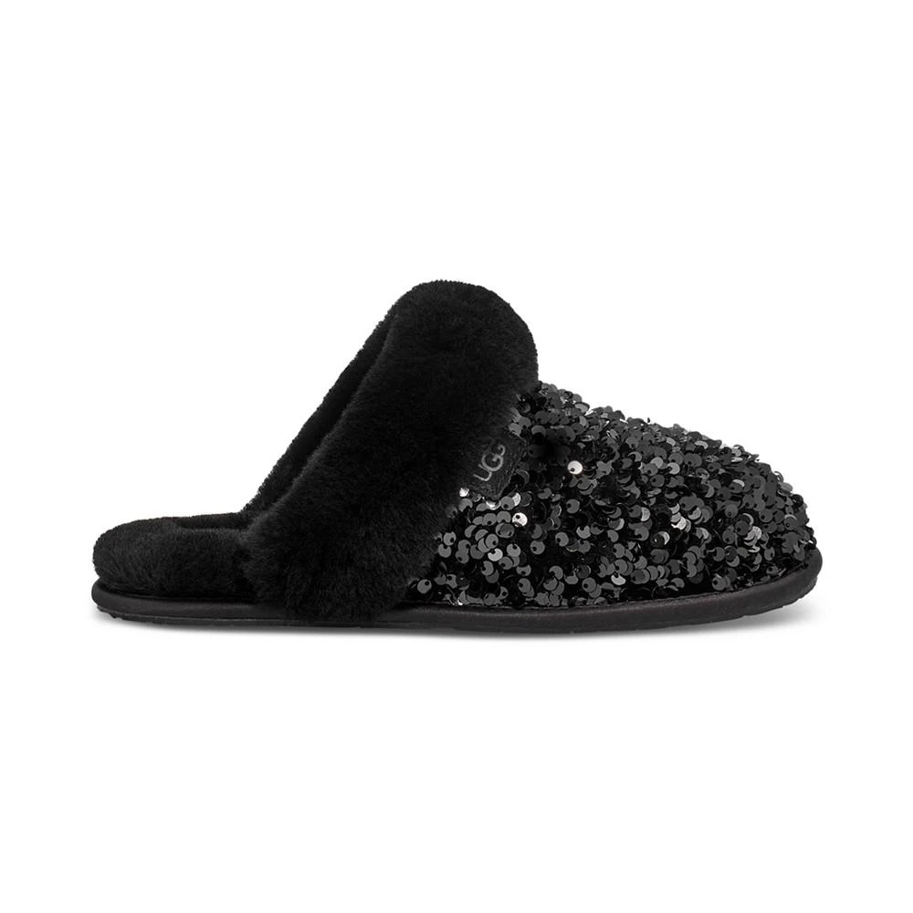 商品UGG|Women's Scuffette II Chunky Sequin Slide Flats,价格¥315,第2张图片详细描述