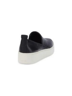 商品Vince|Saxon-B Leather Slip-On Sneakers,价格¥1183,第3张图片详细描述