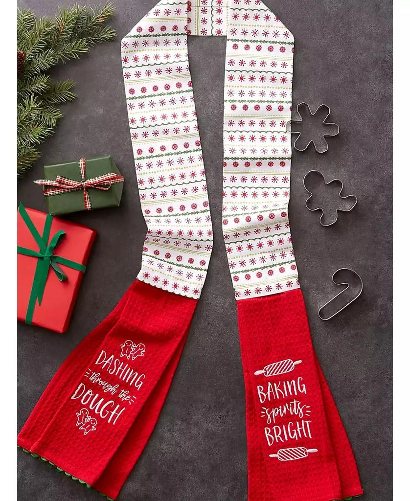 商品Design Imports|Kitchen Towel Holiday Baking Kitchen Scarf, 4" x 70",价格¥127,第2张图片详细描述