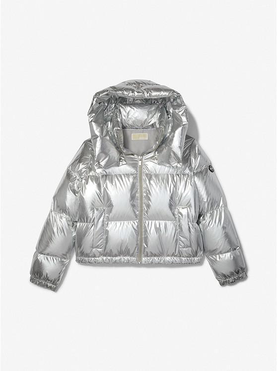 商品Michael Kors|Metallic Ciré Puffer Jacket,价格¥1494,第5张图片详细描述