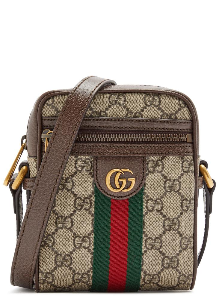 【GUCCI】OPHIDIA GG CROSSBODY BAG Ophidia small crossbodybag in beige and ebony Supreme