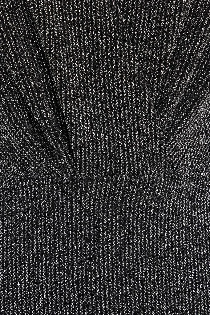 商品IRO|Noize wrap-effect ruffled metallic knitted mini dress,价格¥743,第4张图片详细描述