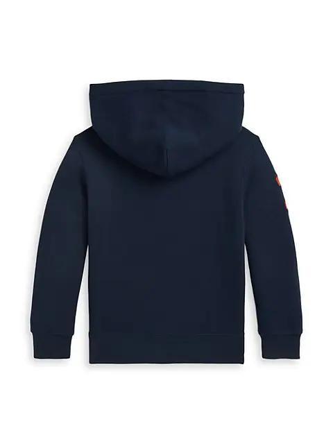 商品Ralph Lauren|Little Boy's Equestrian Fleece Hoodie,价格¥585-¥625,第4张图片详细描述