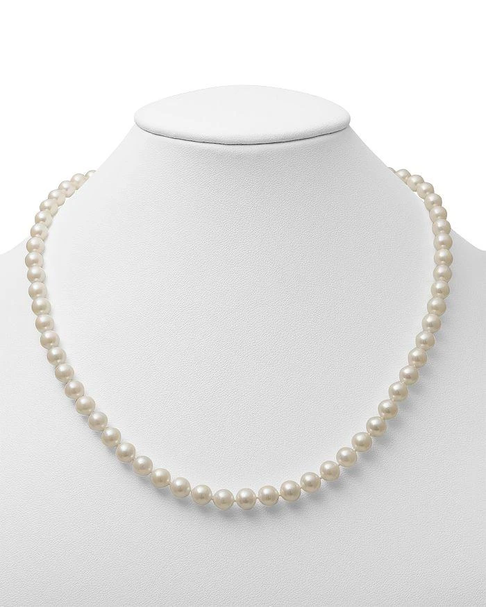 商品Bloomingdale's|Akoya Cultured Pearl Necklace in 14K Yellow Gold, 18" - 100% Exclusive,价格¥11100,第2张图片详细描述