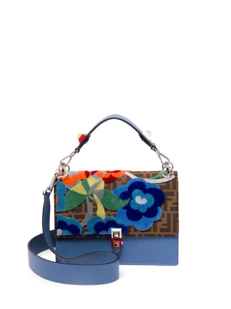 商品Fendi|Fendi - Kan I Tapestry Logo Shoulder Bag,价格¥23879,第1张图片