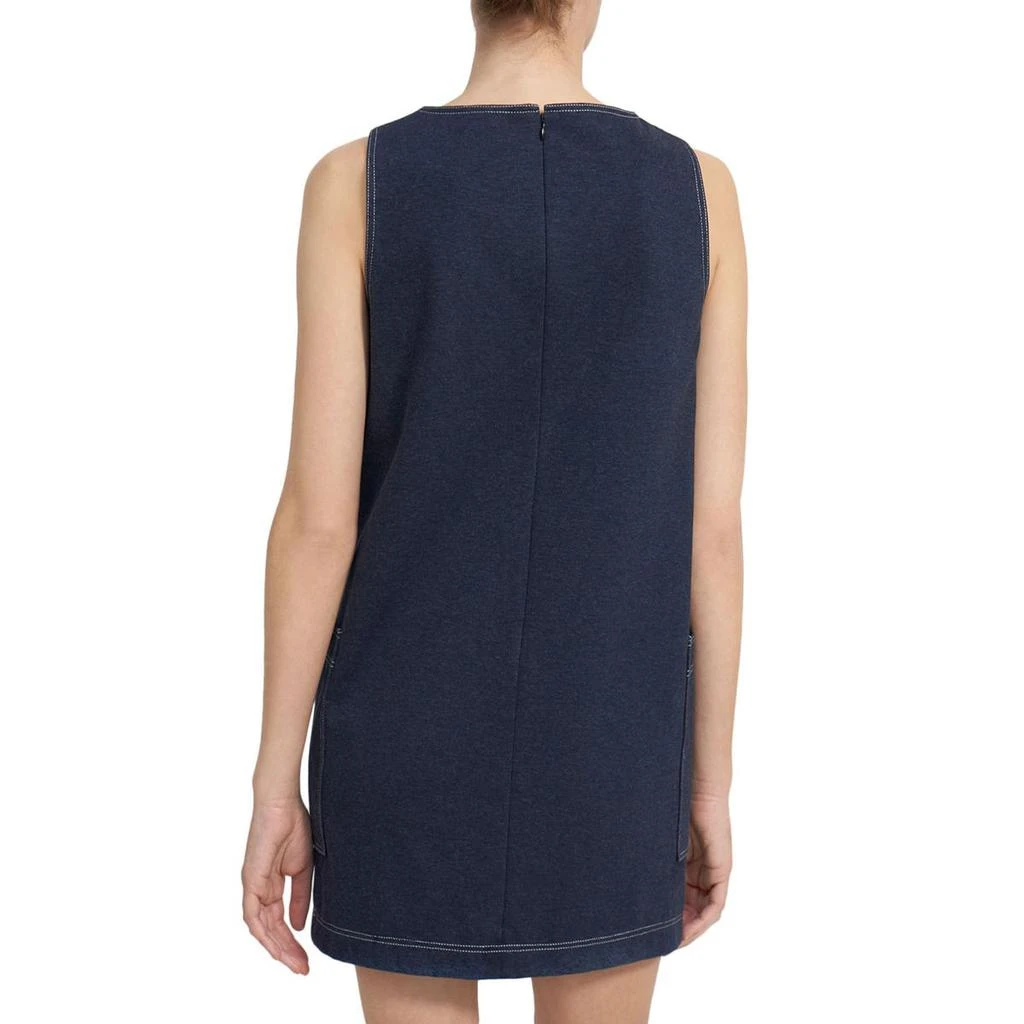 商品Theory|Theory Womens Mod Denim Knit Mini Shift Dress,价格¥529,第2张图片详细描述