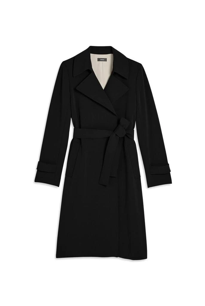 商品Theory|Oaklane trench coat in crepe,价格¥6187,第1张图片