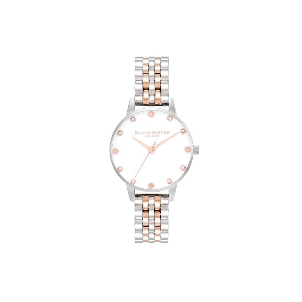 商品Olivia Burton|Women's Timeless Classics Two-Tone Stainless Steel Bracelet Watch Gift Set 30mm,价格¥1422,第4张图片详细描述