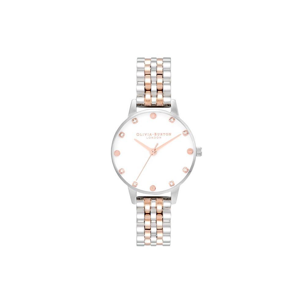 商品Olivia Burton|Women's Timeless Classics Two-Tone Stainless Steel Bracelet Watch Gift Set 30mm,价格¥1046,第6张图片详细描述