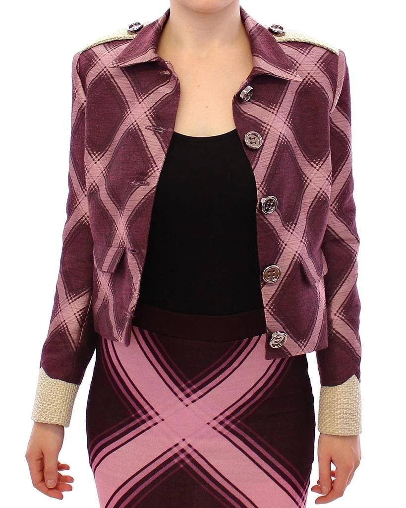 商品House of Holland|Check Trench Coat Blazer  Women's Jacket,价格¥2822,第5张图片详细描述